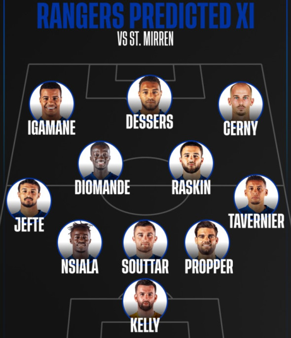 rangers-line-up