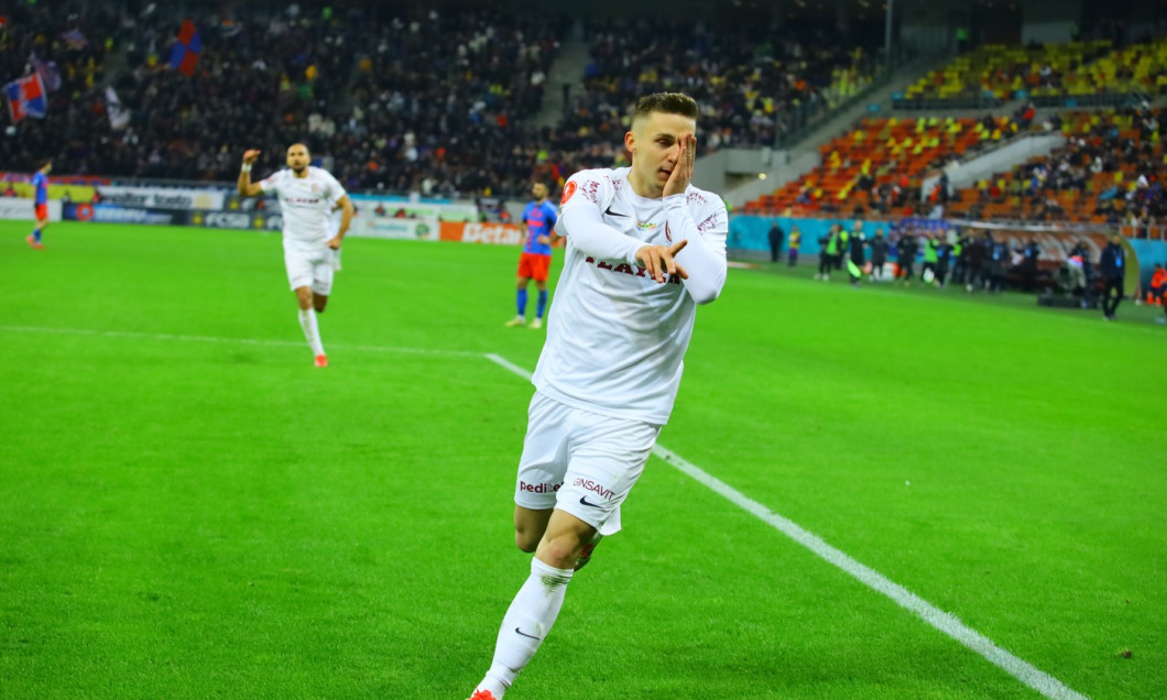 FCSB-CFR Cluj, Superliga Romaniei, etapa a-24-a, Louis Munteanu marcheaza pentru CFR CLUJ