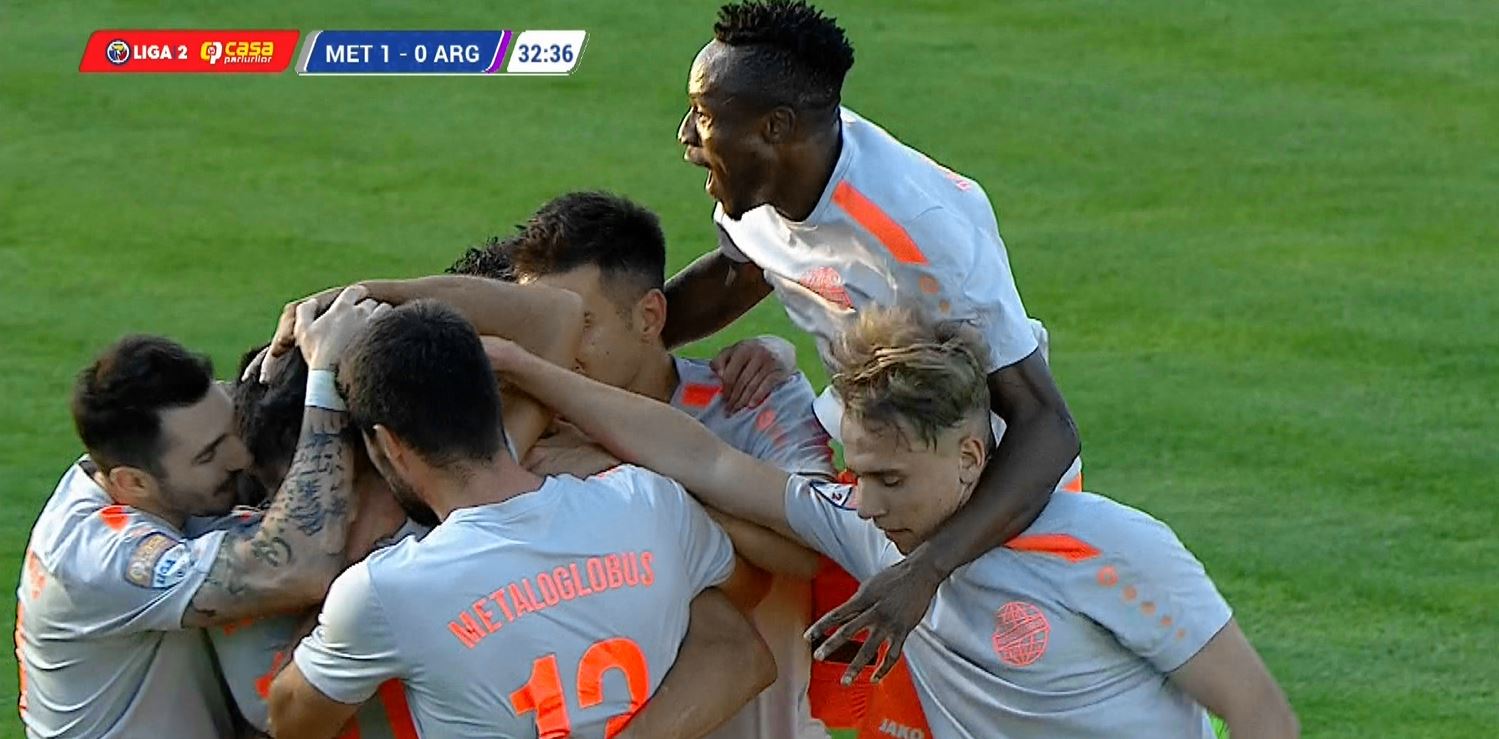 Metaloglobus - FC Argeș 1-0, Digi Sport 1. Adrian Sârbu a deschis scorul