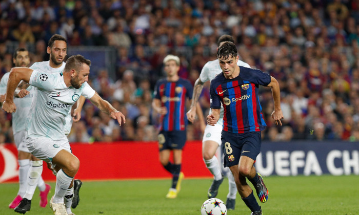 FC Barcelona vs FC Inter - UCL 2022/2023 Group C match day 4 at Camp nou