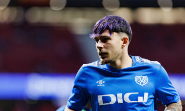 Andrei Ratiu seen during LaLiga EA SPORTS game between teams of Atletico de Madrid and Rayo Vallecano at Estadio Civitas Metropolitano (Maciej Rogowsk