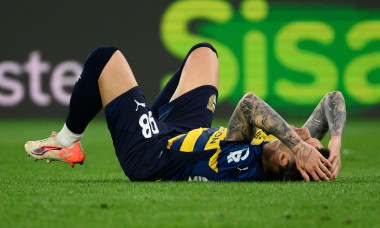 Dennis Man of Parma Calcio reacts during the Serie A football match between SS Lazio and Parma Calcio 1913 at Olimpico stadium in Rome (Italy), April 28, 2025.