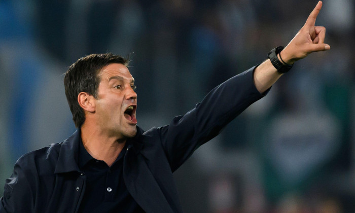 Cristian Chivu, head coach of Parma Calcio reacts during the Serie A football match between SS Lazio and Parma Calcio 1913 at Olimpico stadium in Rome (Italy), April 28, 2025.