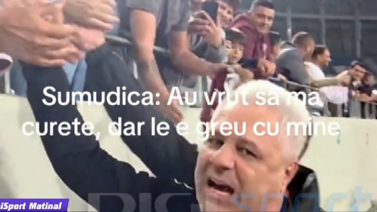 ”Știa clar că e filmat”. Șumudică le-a spus-o fanilor, dar mesajul era pentru altcineva: ”Nu l-a întrebat nimeni nimic”