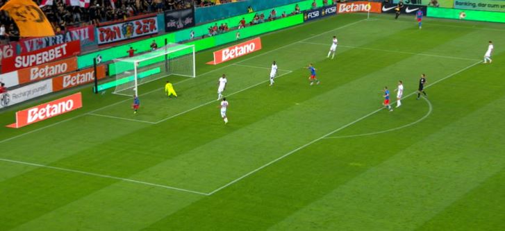FCSB - Dinamo 2-0, ACUM, la Digi Sport 1. SHOW! Roș-albaștrii au marcat două goluri în trei minute