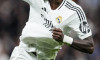 Vinicius Junior of Real Madrid celebrates his goal 1-1 during the UEFA Champions League, Quarter-finals, 2nd leg football match between Real Madrid CF and Arsenal FC on 16 April 2025 at Santiago Bernabeu stadium in Madrid, Spain