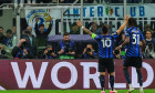 Lautaro Martinez of FC Internazionale celebrates after scoring a goal during UEFA Champions League 2024/25 Semi Final - 2nd leg football match between FC Internazionale and FC Barcelona at San Siro Stadium