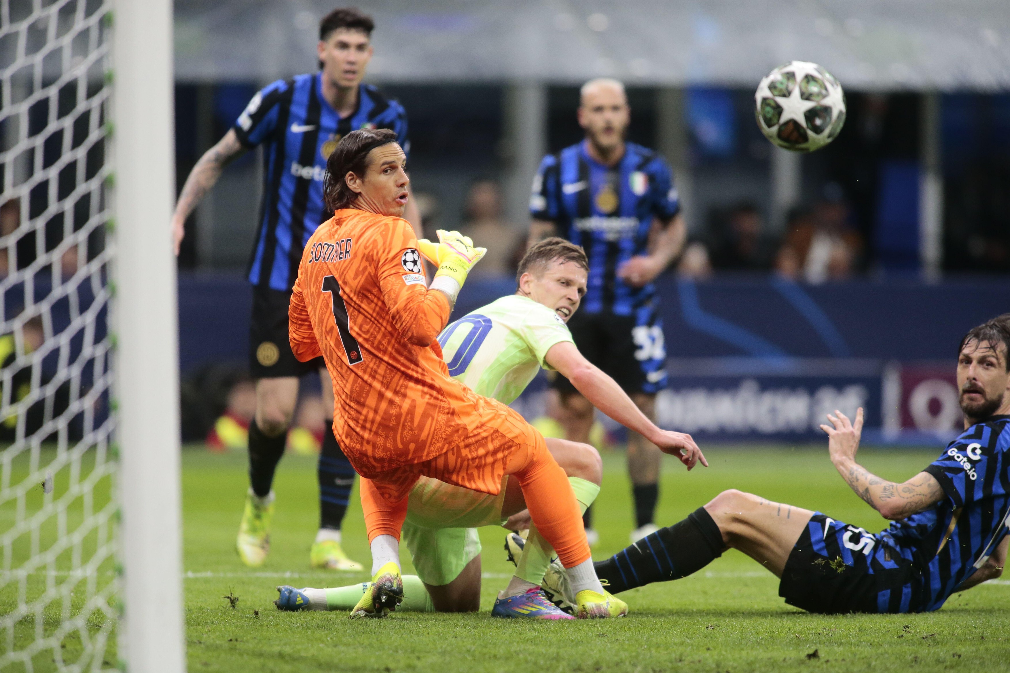 Inter - Barcelona 2-2, ACUM, pe Digi Sport 1. GOOOL! Dani Olmo a restabilit egalitatea!