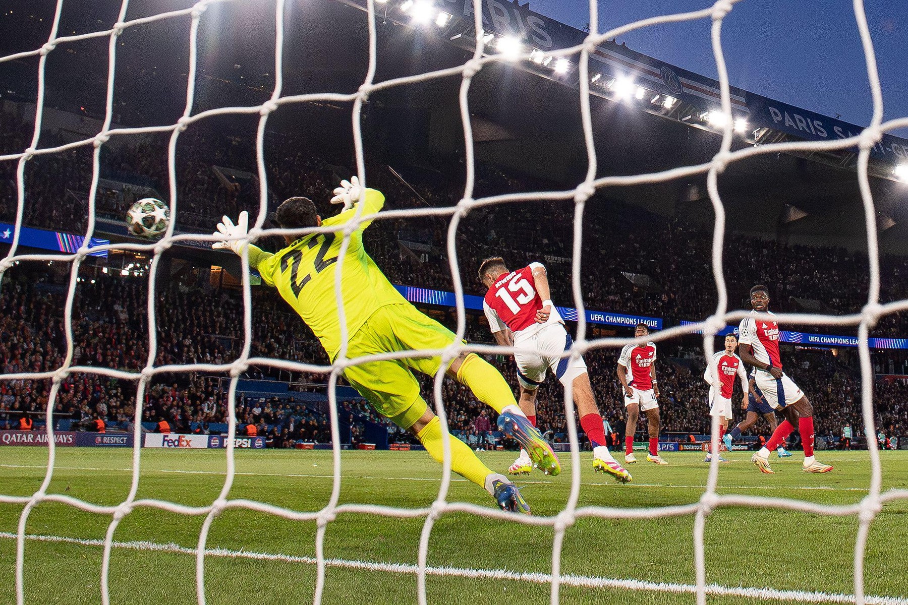 Nemaivăzut în Champions League! Fabian Ruiz a marcat în PSG - Arsenal și a scris istorie