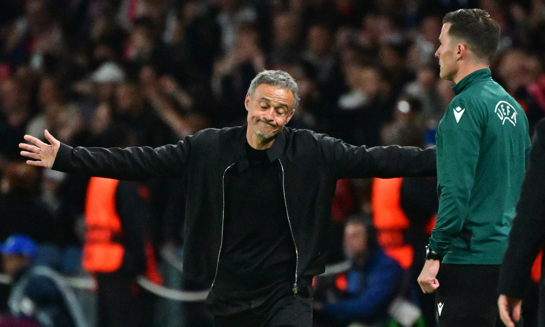 Match retour de la Ligue Des Champions 2024-2025 (LDC) "PSG - Arsenal" (2-1) au Parc des Princes à Paris