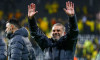 Tottenham Hotspur manager Ange Postecoglou celebrates after the UEFA Europa League semi-final second Leg match at the Aspmyra Stadium in Bodo, Norway. Picture date: Thursday May 8. 2025.