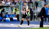 Vasilije Adzic of Juventus FC leaves the pitch during the Serie A Enilive match between SS Lazio and Juventus FC at Stadio Olimpico on May 10, 2025 in Rome, Italy.