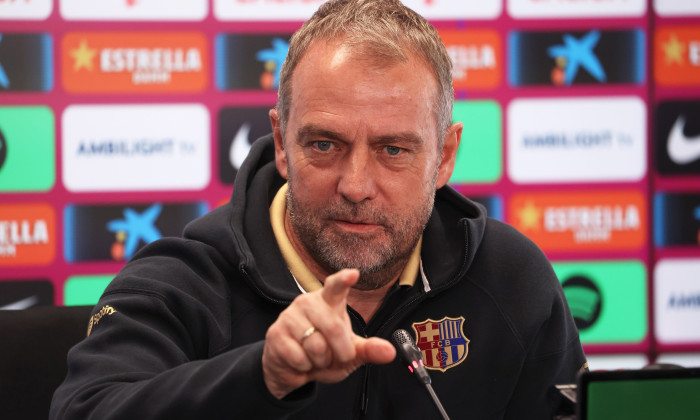 Hansi Flick Press Conference Before La Liga Match Against Real Madrid, Barcelona, Spain - 10 May 2025