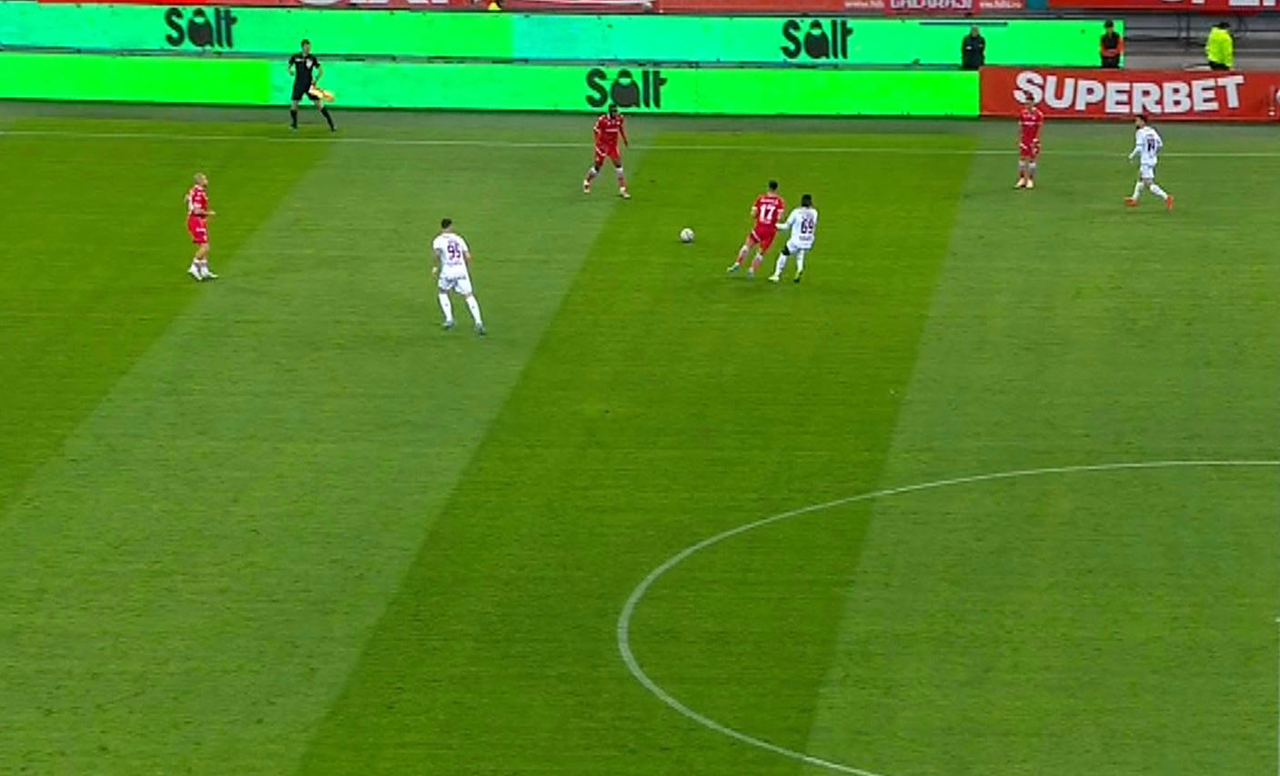 Dinamo - Rapid 0-0, ACUM, Digi Sport 1. Prima situație de gol a meciului