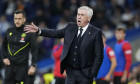 Carlo Ancelotti, head coach of Real Madrid during the Spanish championship La Liga football match between Real Madrid CF and RCD Mallorca on 14 May 2025 at Santiago Bernabeu stadium in Madrid, Spain