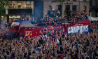 FC Barcelona Celebrates Championship Season With Parade Through The City, Spain - 16 May 2025