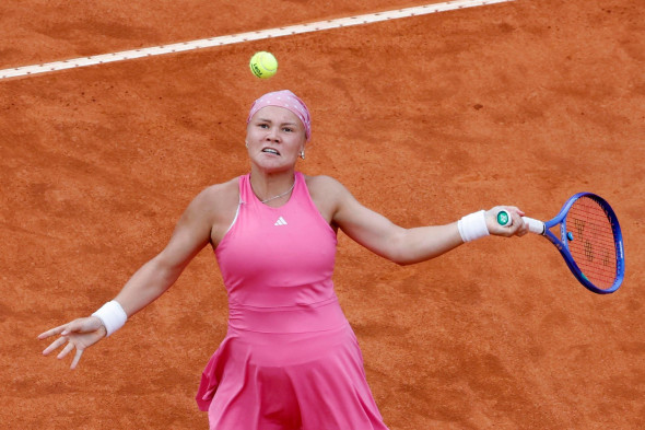 Rome, Italy. 13th May, 2025. Rome, Italy, May 13, 2025. Russia's Diana Shnaider returns the ball tot Italy's Jasmine Paolini (not seen) during the Italian open tennis tournament at the Foro Italico's Central Court. Credit: Riccardo De Luca - Update Images