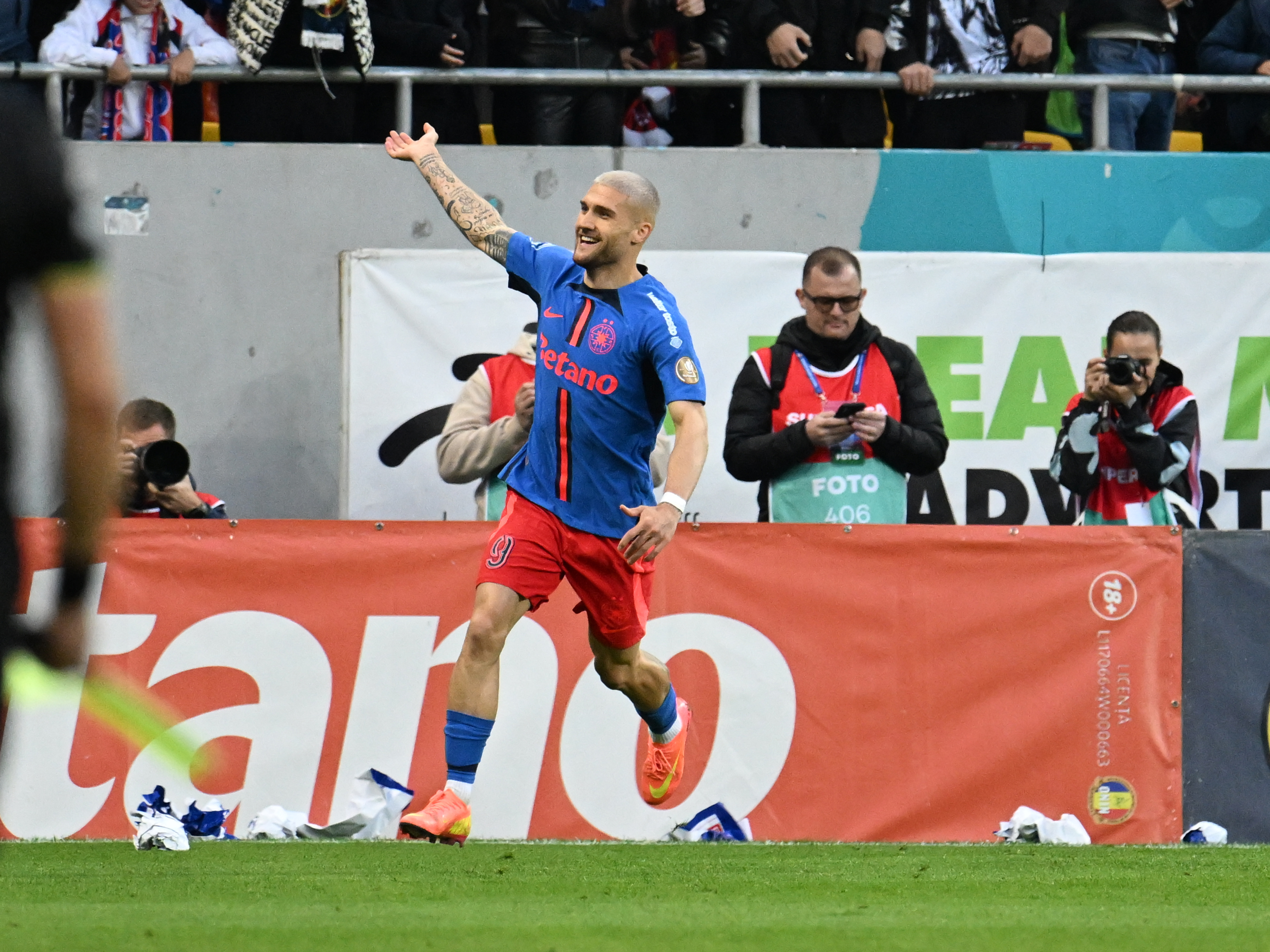 FCSB - Universitatea Craiova 1-0. Golul lui Daniel Bîrligea a decis meciul de pe Arena Națională!
