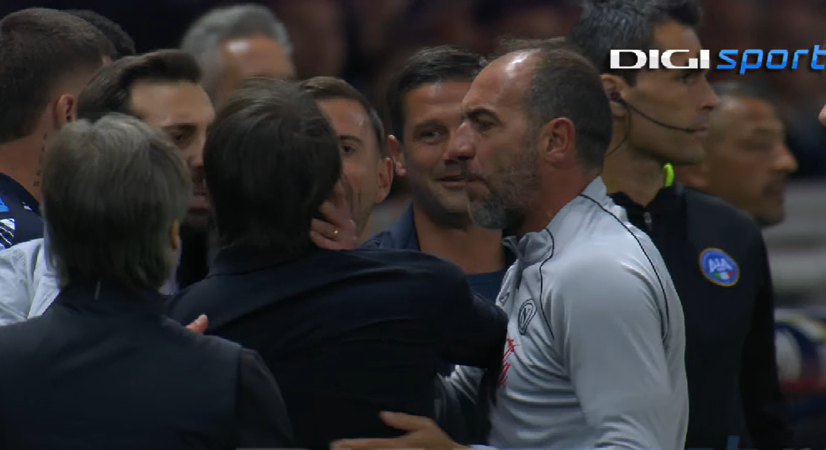 Conte ”a înnebunit” la faza în care a fost eliminat, alături de Chivu: ”Ești un nenorocit! Vin mai târziu după tine”