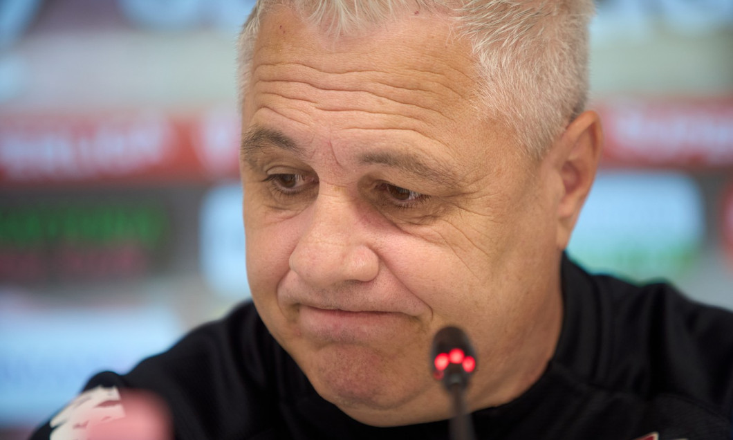 Marius Sumudica, Fotbal Club Rapid Bucharest, Press Conference, Romania - 18 May 2025