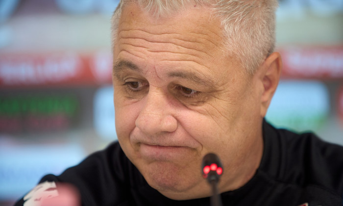 Marius Sumudica, Fotbal Club Rapid Bucharest, Press Conference, Romania - 18 May 2025