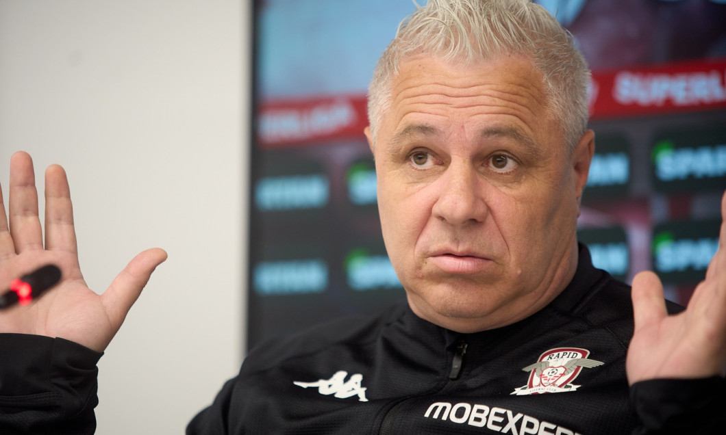 Marius Sumudica, Fotbal Club Rapid Bucharest, Press Conference, Romania - 18 May 2025