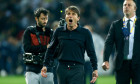PARMA, ITALY - MAY 18: Antonio Conte Head Coach of SSC Napoli celebrates ,after the Serie A match between Parma Calcio and SSC Napoli at Stadio Ennio Tardini on May 18, 2025 in Parma, Italy. (Photo by MB Media)