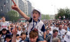Tottenham Hotspur fans at the Ametzola Park fan zone in Bilbao before the UEFA Europa League final at the Estadio de San Mames in Bilbao, Spain. Picture date: Wednesday May 21, 2025.