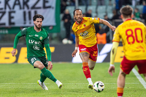 Pilka nozna. PKO Ekstraklasa. Slask Wroclaw - Jagiellonia Bialystok. 16.05.2025