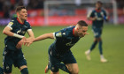 21.05.2025 Zajecar(Serbia) Vojvodina-FK Crvena Zvezda(Red Star) national cup final men s football Andrija Maksimovic(L),