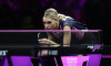 CHONGQING, CHINA - MARCH 14: Bernadette Szocs of Romania competes in the Women s Singles Round of 16 match against Miwa
