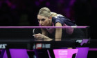 CHONGQING, CHINA - MARCH 14: Bernadette Szocs of Romania competes in the Women s Singles Round of 16 match against Miwa