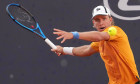 NAPLES, ITALY - MARCH 27 : Filip Cristian Jianu during the ATP, Tennis Herren Challenger Tour match between Filip Cristi