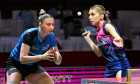 Das Doppel Sofia Polcanova (Österreich) und Bernadette Szocs Rumänien, erreicht bei der Tischtennis-WM in Doha das Halbfinale.