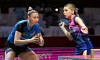 Das Doppel Sofia Polcanova (Österreich) und Bernadette Szocs Rumänien, erreicht bei der Tischtennis-WM in Doha das Halbfinale.