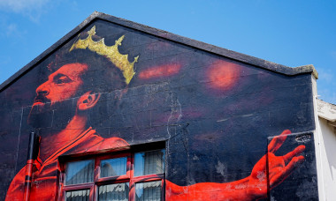 A tribute mural of Liverpool's Mohamed Salah outside the ground before the Premier League match at Anfield, Liverpool. Picture date: Sunday May 25, 2025.