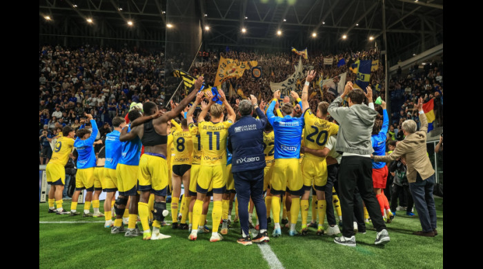 Bucuria celor de la Parma, după salvarea de la retrogradare / Foto: Profimedia