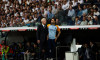 Madrid, Spain. 24th May, 2025. Carlo Ancelotti (L) Real Madrid manager, and his son Davide Ancelotti (R) seen in action during the EA SPORTS La Liga match between Real Madrid and Real Sociedad at the Santiago Bernabéu Stadium. Final score: Real Madrid 2:0