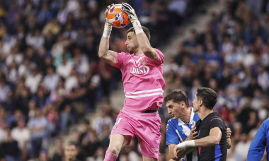 Joan Garcia of RCD Espanyol during the Spanish championship La Liga football match between RCD Espanyol and FC Barcelona on 15 May 2025 at RCDE Stadium in Barcelona, Spain