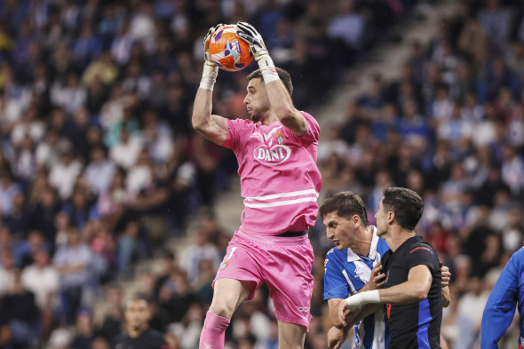 Joan Garcia of RCD Espanyol during the Spanish championship La Liga football match between RCD Espanyol and FC Barcelona on 15 May 2025 at RCDE Stadium in Barcelona, Spain