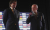 SSC Napoli President Aurelio de Laurentiis and Antonio Conte new head coach of SSC Napoli for the 2024-25 Serie A championship during the presentation press conference July, 26, 2024 at the court theatre of the royal palace