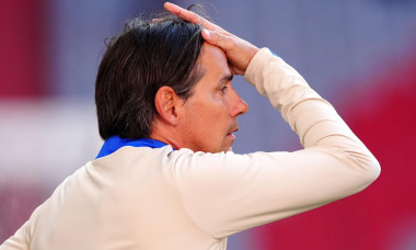 Inter Milan manager Simone Inzaghi during a training session at the Allianz Arena, Munich, ahead of the UEFA Champions League final on Saturday. Picture date: Friday May 30, 2025.