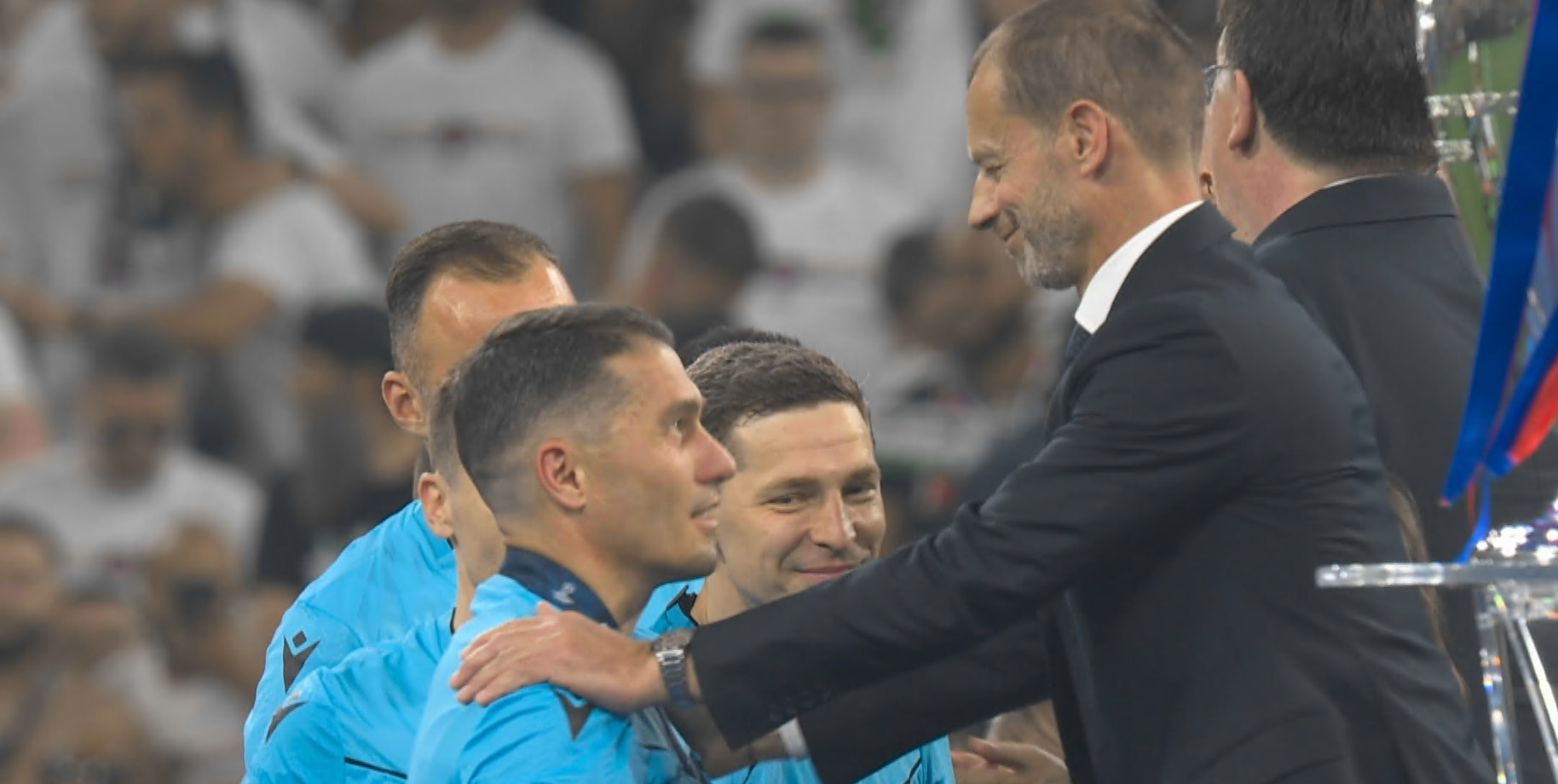 Președintele UEFA a ajuns față în față cu Istvan Kovacs și i-a spus doar două cuvinte, după finala Champions League