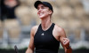 Elina SVITOLINA of Ukraine celebrates his victory during the eighth day of the Roland-Garros 2025, French Open, Grand Slam tennis tournament on 01 June 2025 at Roland-Garros stadium in Paris, France