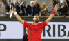 Novak Djokovic of Serbia celebrates his quarter-final victory against Alexander Zverev of Germany during day 11 of Roland-Garros 2025, French Open, Grand Slam tennis tournament on June 4, 2025 at Roland-Garros stadium in Paris, France