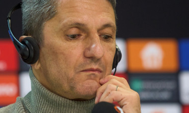 PAOK press conference, FCSB v PAOK FC, UEFA Europa League, Fotball, Knockout Play-Offs 2nd leg, Bucharest, Romania - 19 Feb 2025