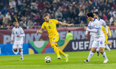 Daniel Birligea of Romania in action during the UEFA Nations League, League C, Group C2 football match between Romania and Cyprus on 18 November 2024 at Arena Nationala in Bucharest, Romania