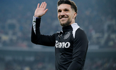 Alexandru Baluta (FCSB) pictured prior to the UEFA Europa League Group Stage game between FCSB (Romania) and Manchester United (England) held on 30th of January 2025 at National Arena in Bucharest.