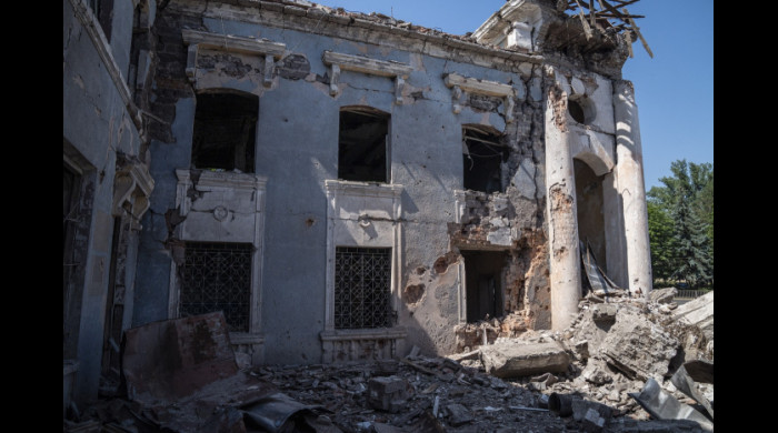 Imagine din Ucraina, în urma unui atac al rușilor / Foto: Profimedia