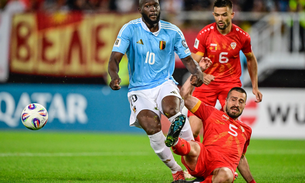 SOCCER WORLD CUP QUALIF NORTH MACEDONIA VS BELGIUM